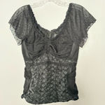 Tripp NYC  black lace corset top size XL Photo 0