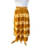 H&M NWT Womens  Mustard Flowy Boho Skirt - Sz 10 Photo 1