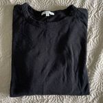 Z Supply  Womens‎ Long Sleeve T-Shirt Crewneck Top Cotton Blend Size Small Black Photo 4