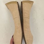 REEF  Tropic Ballet Flats Womens Gold Tan Tweed Linen Slip On Almond Toe Size 9 Photo 6