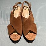 Isaac Mizrahi Live! Leather Sandals With Wedge Heel Size 11M B42 Photo 3