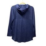 LuLaRoe Amber lightweight hoodie. Navy/black marl. Size Medium Photo 2