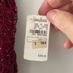 Carmen Marc Valvo Gorgeous wine color double layer tank Photo 3