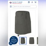 GirlScouts Boyscouts official uniform skort olive 18W Green Photo 5