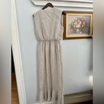 Coco Shop Antigua Sleveless Dress in Beige‎ Linen size Small Tan Photo 4