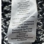 Talbots  Black White Striped Knit Open Front Fringe Cardigan Sweater Women's L Photo 4