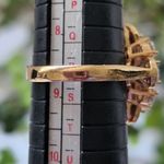 Gold Filled Crystal Flower Ring Photo 6