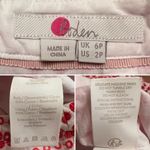 Boden Broderie Embroidered Scalloped Lined Hem Midi Skirt Red White Size 2P Photo 16