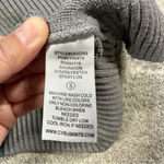 Cyrus RAYA by  Cable Knit Sweater Ruffle Longsleeve Heather Gray S Photo 11