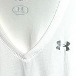 Under Armour Women's V-Neck White Long Sleeve Tee Photo 3