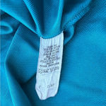 Vtg Val Mode Lingerie Slip Dress Nightgown Small Teal Blue Shiny Nylon Lace Long Photo 12