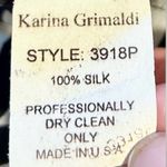 Karina Grimaldi Silk Black & White with Pink Piping Zip Front Mini Dress Sz S Photo 8