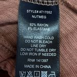 ASTR The Label Brown Ribbed Knit Cross Open Back Crew Neck Crop Top Size XS Photo 4