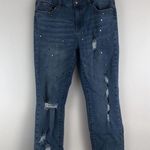 Velvet Heart : Jayden Slim Girlfriend Distressed Studded Crop Jeans Photo 3