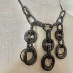 Talbots Black Mesh Link Necklace Photo 2