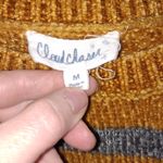 Cloud Chaser  Yellow‎ and Gray Stripe Crew Neck Sweater Size Medium Photo 2