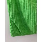 Free People  FP Beach M Green One Shoulder Top Ribbed Mary Cotton Linen Blend EUC Photo 5