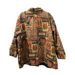 White Stag Vintage Beaded Glitter Tapestry Jacket Size 26/28 Plus Size Cotton Photo 6