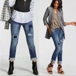 CAbi  Slim Boyfriend Patchwork Jeans | Medium Blue | 2 Photo 1