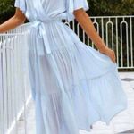 Petal and Pup  Maxi Dress Blue Photo 0