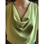 Cato Two Tone Sleeveless Dress Celery Green Blue Goddess Skirt Draped Neck 12 Photo 2
