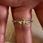 Sterling Silver Bee Two Toned Ring Size 9 Photo 2