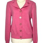 St. John Sport Hot Pink Barbiecore Santana Knit Blazer Cardigan Wool Blend Photo 0