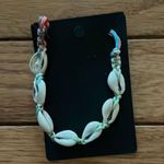 Shell Bracelet with Braided Cord White Photo 0