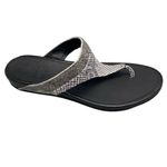 FitFlop  Banda Crystal IMI-Snake Toe Post Sandal Size US 10 B30-068‎ Photo 6