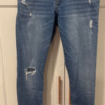 Dear John Women Blue Distressed Skinny Jeans Size 30 Ripped Casual Denim comfy Photo 0