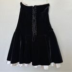 House Of CB  XS D-DD Taller 'Marilla' Black Velvet Strapless Dress NWOT‎ Photo 2