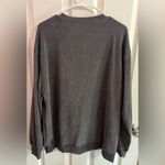 Ribbed gray top with footballs NWOT size XL Photo 3