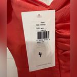 Theia Daniela Asymmetric Draped Satin Dress Orange Size 4 Photo 10