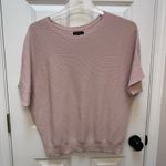 Quince  Lightweight Cotton Cashmere Link-Stitch Dolman Sweater Womens M Pink Photo 1