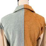 Andthewhy Women's 100% Cotton Color Block Corduroy Shirt Dress Sz S Photo 3