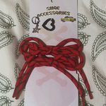 Anthropologie  Shoe Charms and Laces Accessories Set Red OS Photo 0