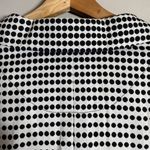 Akris Punto Polka Dot Blazer Jacket Women's 16 Black White Cropped Designer Chic Photo 13