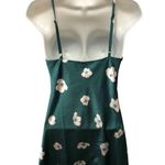 Princess Polly Ultra Mini Dress Floral Print Size 2 Green White Fall Collars Photo 2