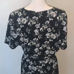 Downeast  black grey floral criss cross v-neck maxi dress Photo 6