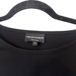 Emporio Armani Sequin Sleeve Oversized Top Black Sz 42 Photo 3