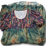 Natural Life 🌸  Collette Tiered Maxi Dress – Navy/Turquoise Floral (L) 🌸 Photo 6