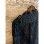 Equipment  Femme Women Sz Large Blouse Button Down Polka Dot Black Preppy Classic Photo 7