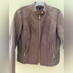 Baccini Leather Jacket for women.Size: PM Photo 3