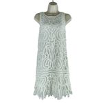 Erin Featherston Crochet Lace Mini Dress White Bridal Size 2 Photo 4