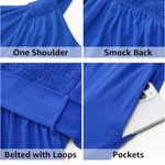 *NWT* Small royal blue one shoulder romper Photo 2