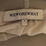 We Wore What Womens White Pull On High Rise Pleated Wide Leg Trousers Pants Size S Photo 3