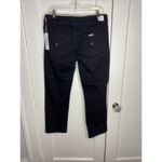Hudson  collin flap skinny jeans NWT Size 33 Mid-rise Straight Crop Black Stretch Photo 6