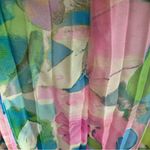 AQUA  Formal Women’s Printed Pleated Strapless Dress Sz 8 Photo 10