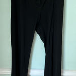 Cache Dress Pants Trousers Size 12 Black Flare Bottom Silver Hardware Photo 0