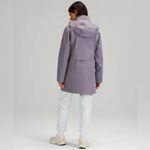 Lululemon StretchSeal Relaxed-Fit Long Raincoat Jacket Dusky Lavender NWOT Sz 6 Photo 1